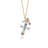 Zodiac Sign Colored Gemstone Necklace