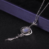 Starlit Moonstone Pendant Necklace