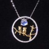 Twilight Dual-Use Moonstone Necklace