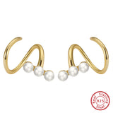 Twisting Pearl Earrings