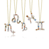 Zodiac Sign Colored Gemstone Necklace