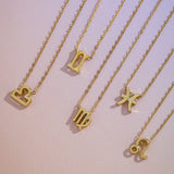 Zodiac Sign Diamond Necklace