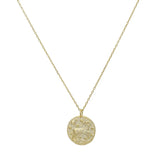 Zodiac Coin Pendant Necklace