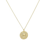 Zodiac Coin Pendant Necklace